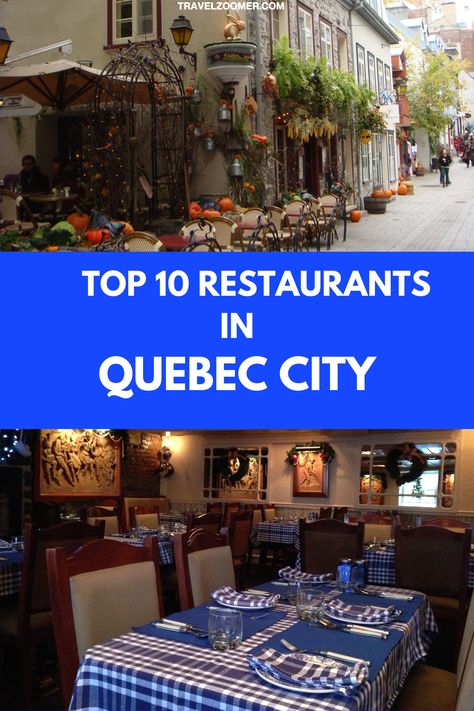 Places To Eat In Quebec City, Where To Eat In Quebec City, Best Restaurants In Quebec City, Quebec City Restaurants, Quebec Food, Quebec City Christmas, Travel Quebec, Quebec Travel, Montreal Vacation