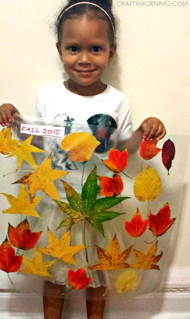 Make fun fall leaf collages with your kids! It's a great activity for preschoolers. Contact Paper Fall Crafts, Kindergarten Christmas Crafts, Preschool Crafts Fall, Activity For Preschoolers, Leaf Collage, Leaf Projects, Fall Arts And Crafts, Thanksgiving Preschool, Easy Fall Crafts