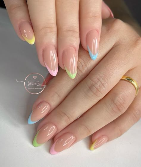 Nail Color Trends, Hello Nails, Simple Gel Nails, Casual Nails, Blush Nails, Nails 2023, Nails Almond, Easter Nails, Spring Easter