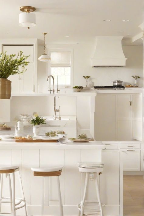 kitchen wall paint, interior decor paint, designer paint colors, home interior decoration Shoji White Interior Walls, Shoji White Kitchen, Sw Shoji White Walls, Shoji White Kitchen Cabinets, Shoji White Cabinets, Kitchen Wall Paint, Light Oak Floors, White Wall Paint, Paint For Kitchen Walls