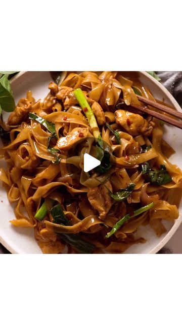 399K views · 18K likes | Nagi & Dozer - RecipeTin Eats on Instagram: "🌶️🍜One of my fave Thai spicy noodles! Who’s tried this?? For a legit version, Thai Basil leaves are highly recommended but regular Italian basil can be substituted in a pinch. Though I wouldn’t hesitate to make this even if you have neither, the sauce packs a great flavour punch and fresh chilli keeps things interesting! - N x ❤️  Thai Drunken Noodles (Pad Kee Mao) | 454 cal, 2 - 3 Serves    7 oz /200g dried rice noodles dried, WIDE STIR FRY: 2 tbsp oil 3 large cloves of garlic , minced 2 birds eye chilli or Thai chillies, deseeded, very finely chopped (adjust spiciness) 1/2 onion , sliced 200 g /7oz chicken thighs , cut into bite size pieces (breast ok too) 2 tsp fish sauce (or soy sauce) 2 green onions, cut into 3cm/ Thai Basil Noodles, Beijing Beef, Pad Kee Mao, Thai Drunken Noodles, Spicy Thai Noodles, Dried Rice, Asian Noodle Dishes, Drunken Noodles, Recipetin Eats