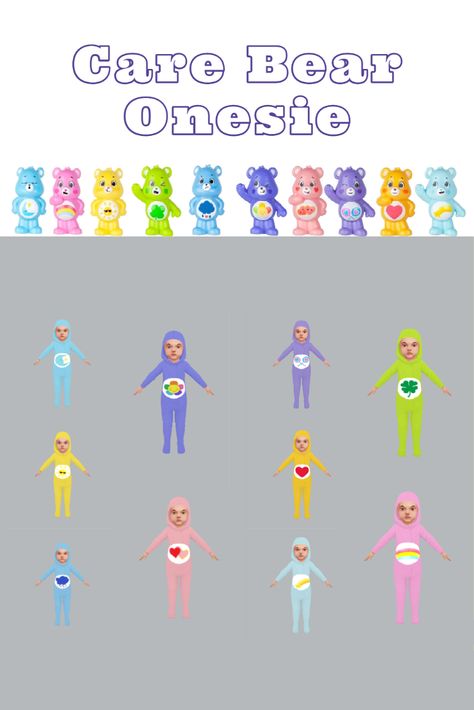 Sims 4 cc 2020 Care Bear Onesies For Toddlers Care Bears Sims 4 Cc, Sims 4 Cc Folder, Sims 4 Cc Furniture, Sims 4 Cc Packs, Care Bear, Care Bears, The Sims4, Sims Mods, Maxis Match