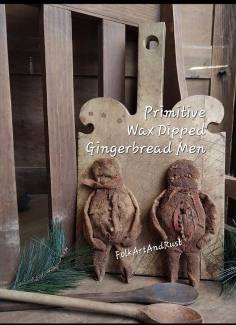 Primitive Wax Dipped GINGERBREAD Men 2 Sizes PATTERN Tutorial instant Download Grungy Early Rustic Drab Christmas Vintage Folk Art - Etsy Vintage Folk Art, Gingerbread Men, Pattern Tutorial, Christmas Vintage, Gingerbread Man, Vintage Christmas, Gingerbread, Folk Art, Ginger