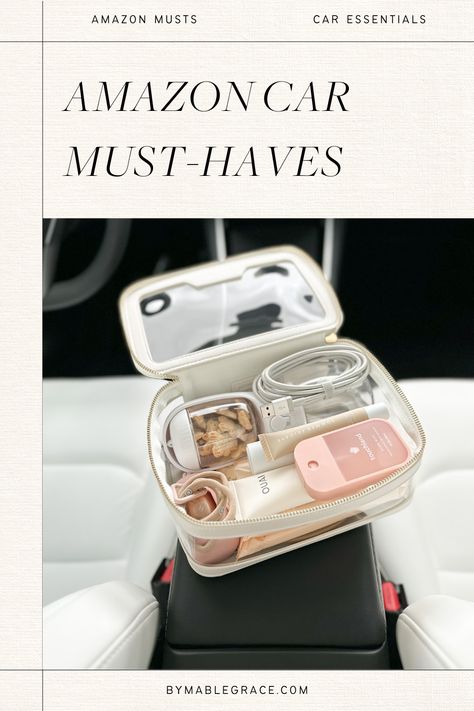 Amazon Car Must-Haves Car Trip Essentials, Amazon Car Must Haves, Car Must Haves, Smart Car Accessories, Suv Accessories, Must Have Car Accessories, Car Life Hacks, Car Trip, Girly Car Accessories