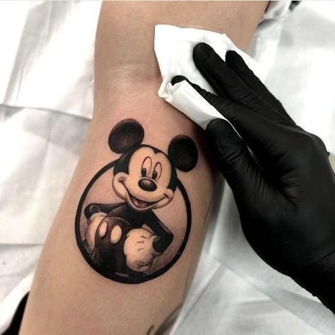 Mickey Tattoo. Ankle Tattoo Disney, Miky Mouse Tattoo, Mickey Tattoos, Friday Tattoo, Marie Tattoo, Mickey And Minnie Tattoos, Mouse Tattoo, Mickey Tattoo, Mickey Mouse Tattoo