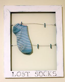 Lost Sock Framed Art Laundry Craft Rooms, Lost Socks, Laundry Room Bathroom, Moms Crafts, Laundry Mud Room, Stand Out From The Crowd, Craft Time, Innovative Design, Cute Crafts