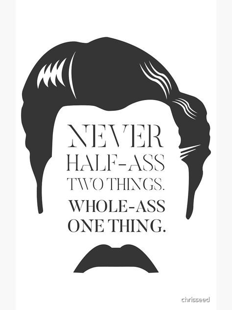 "Ron Swanson" Poster by chrisseed | Redbubble Ron Swanson Tattoo, Geeky Quotes, Ron Swanson Quotes, Pm Logo, Message Board Quotes, Ron White, Ron Swanson, Board Quotes, Band Of Brothers