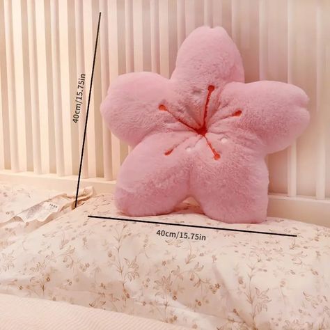 Cherry Petal Pillow Girl Heart Floating Window Bedroom - Temu Diy Halloween Room, Cherry Blossom Petals, Halloween Room Decor, Kawaii Room Decor, Comfy Pillows, Pillows Flowers, Home Sofa, Kawaii Room, Theme Halloween