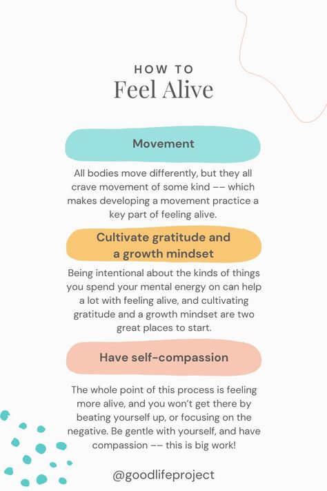 Feel Alive Again, Feeling Alive, Sleeping At Last, Mental Energy, Be Gentle With Yourself, Happy Words, Feeling Stuck, Self Compassion, Good Life