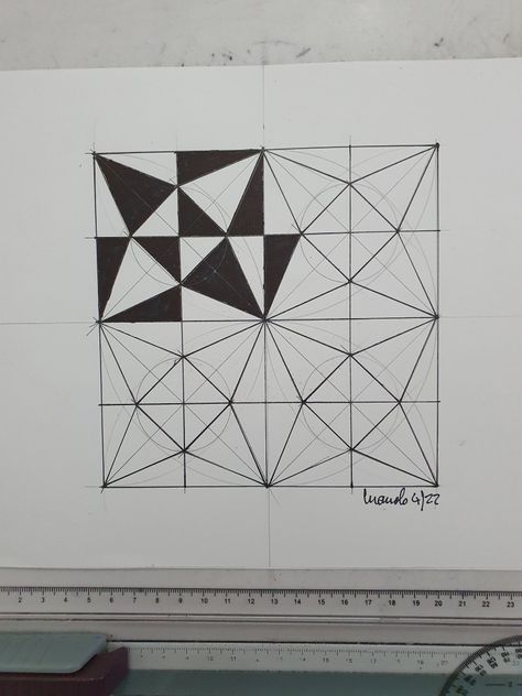 Modulo Art Pattern Ideas Math, Modulo Art Pattern Ideas, Modulo Art Design Pattern, Modulo Art, Tessellation Patterns, Sacred Geometry Patterns, Architecture Drawing Sketchbooks, Illusion Drawings, Perspective Drawing Lessons