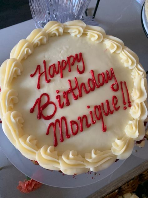 White And Red Birthday Cake, Red And White Cake, Red Velvet Cake Decoration, Happy Birthday Cake Writing, Red Velvet Birthday Cake, White Birthday Cake, Red Birthday Cakes, Birthday Cake Writing, 18th Cake