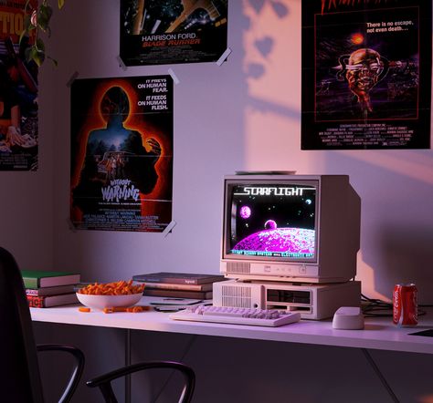 Summer 90s on Behance 90s Set Design, 90’s Room, 90s Gaming, 90s Room, Tv Set Up, Retro Rooms, 80s Room, Cthulhu Art, Summer 90s