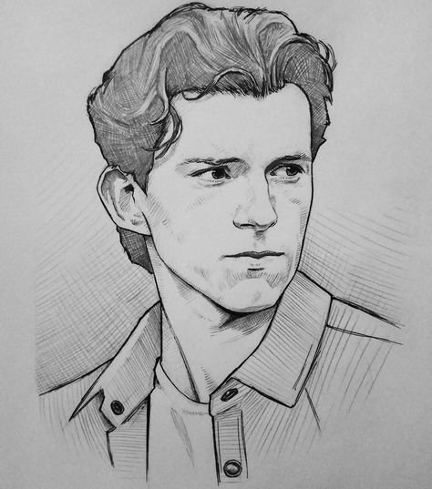 Quick portrait of your friendly neighborhood - Tom Holland - ✌ Tom Holland Drawings, Captain America Sketch, Captain America Drawing, Eminem Drawing, America Wallpaper, Marvel Art Drawings, Avengers Drawings, Beard Logo, Holland Art