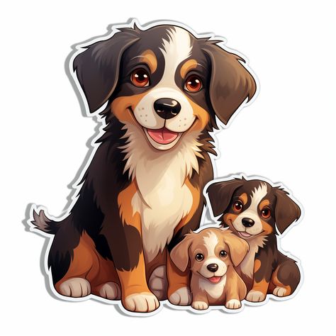 Discover soon that Dog and her babbies stickers 🐶 #art #cute #stickers #2d #dog #animals #baby #dogsofinstagram #doglovers #puppies Father Cartoon, Puppy Clipart, Dog Clipart, Stickers Art, Baby Drawing, Family Cartoon, Dog Mama, Art Cute, Baby Cartoon