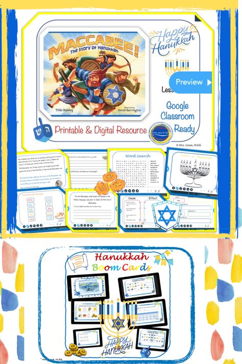 Hanukkah Lessons, Story Of Hanukkah, Christmas Lesson Plan, The Maccabees, Hanukkah Decor, Christmas Lesson, Chanukah Decor, Western Asia, Stood Up