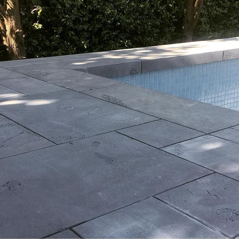 Bluestone Paving on Instagram: “Great job by the team @danpipergardens on their Caulfield Pool Project. Featuring Diamond Sawn Ashlar Paving and custom Drop Down Coping. .…” Bluestone Pool Coping, Bluestone Paving, Pool Remodel, Pool Coping, Great Job, Pool Landscaping, Yard Ideas, Pool Designs, The Team