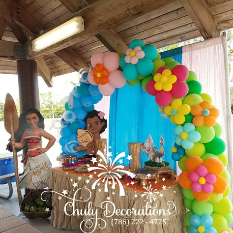 Moana Birthday Ideas, Moana Birthday Decorations, Moana Birthday Party Theme, Moana Theme Birthday, Festa Moana Baby, Mimi Birthday, Moana Bebe, 18th Birthday Party Themes, Minnie Mouse Birthday Decorations