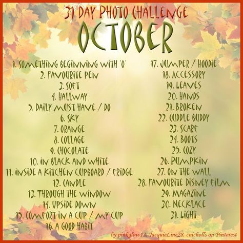 Month Photo Challenge, October Photo Challenge, Monthly Photo Challenge, Monthly Bucket List, Country Bucket List, Picture Challenge, Instagram Prompts, 2023 Bucket List, Interaction Post