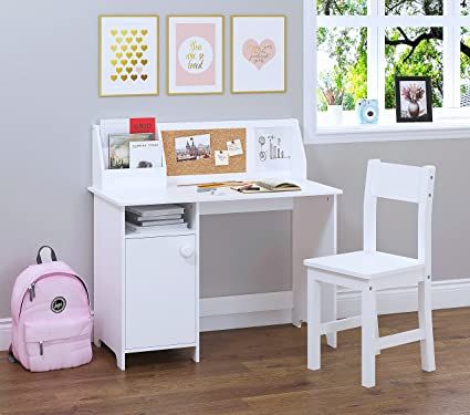 Amazon.com: UTEX Kids Study Desk with Chair, Wooden Children School Study Table with Hutch and Chair for 3-8 Years Old, Student's Study Computer Workstation & Writing Table for Home School Use : Home & Kitchen Dressing Up Storage Kids, Diy Hutch, Wooden Study Table, Desk With Chair, Kids Study Desk, Childrens Desk, Kids Activity Table, Chair Wooden, Desk Size