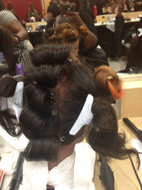 Barrel Curls Cosmo School, Barrel Curls, Cosmetology School, Cosmetology, Perm, Hair Wrap, Barrel, Dreadlocks, To Start