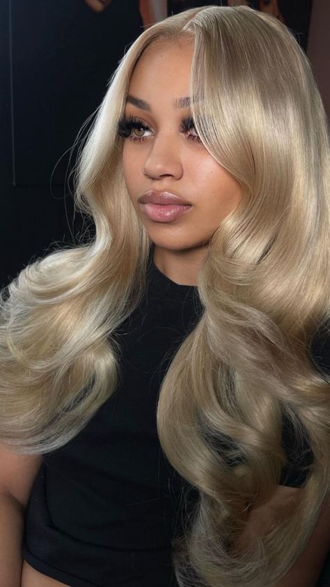 Frontal Wig Hairstyles, Birthday Hairstyles, Blonde Lace Front Wigs, Hair Laid, Dope Hairstyles, Front Lace Wigs Human Hair, Blonde Wig, Baddie Hairstyles, Aesthetic Hair