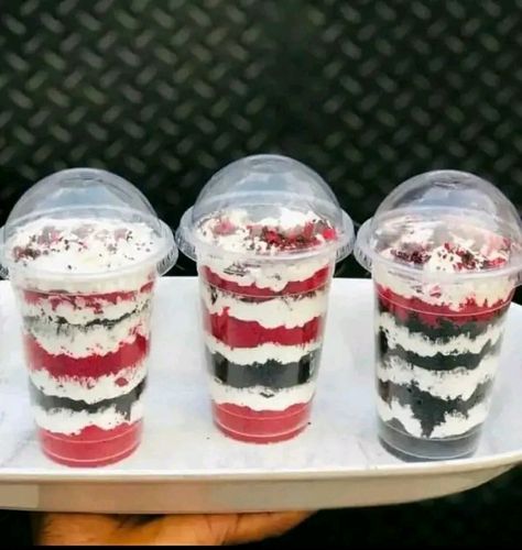 Red Velvet Cake Parfait Cups, Cake Parfait, Crumb Coating A Cake, Candy Business, Amazing Food Platters, Parfait Cups, Cake Slices, Mini Dessert, Custom Birthday Cakes