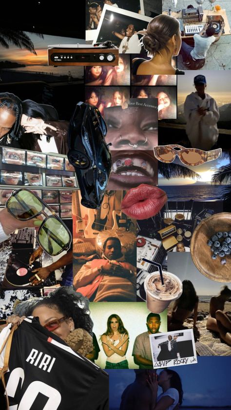 aspar rocky | rihanna | moodboard | 2024 moodboard | that girl moodboard | cool moodboard | street wear style | tyler the creator | brown moodboard Tyler The Creator Brown, Cool Moodboard, Brown Moodboard, Summer Moodboard, Street Wear Style, Iphone App Design, Mood Board Fashion, Tyler The Creator, Style Board