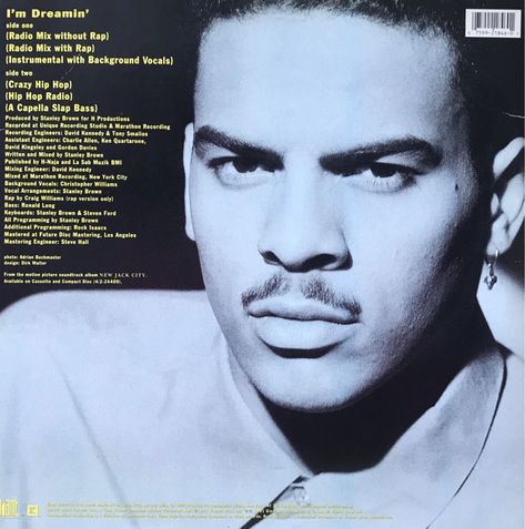 "I'm Dreamin'" by the American R&B recording artist Christopher Williams, a single released from the original sound truck of "New Jack City" (1991). Christopher Williams, Black Teenage Girl, New Jack City, Hip Hop Radio, New Jack, Black Celebrities, Recording Artists, Get Over It, Rap