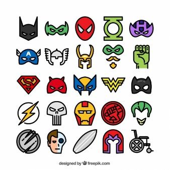 Colored superhero icons Dibujo Simple, Superhero Cartoon, Free For Commercial Use, Simple Doodles, Disney Drawings, Marvel Art, Star Wars Art, Free Illustrations, Doodle Art