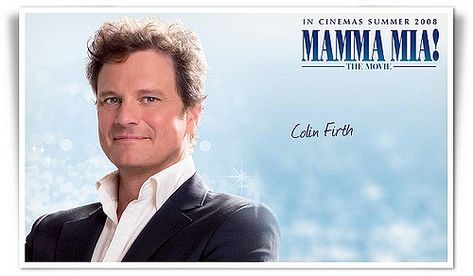 Colin Firth [as Harry Bright] - Mamma Mia! Colin Firth Mamma Mia, Harry Bright Mamma Mia, Harry Mamma Mia, Harry Bright, Mamma Mia 2, English Men, Pierce Brosnan, Colin Firth, Costume Drama