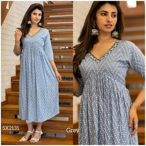 Aliya Cut Dress Design, Pleated Kurti, Chunri Print, Hand Work Kurti, Cut Dress, Boutique Dress Designs, Boutique Dress, Mirror Work, Hand Work