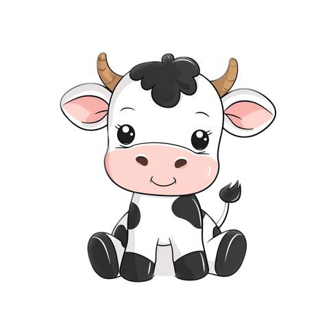 AI generated Cartoon Black White Cow Sticker Clipart Cute Cow Drawing Cartoons, Cow Drawing Cute, Cow Cartoon Drawing, Cute Cow Clipart, Cow Cartoon Images, Cow Cartoon, Cow Cute, Sticker Clipart, Cow Drawing