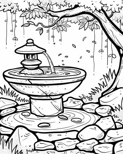 Zen Garden Coloring Pages Sensory Garden Plants, Zen Coloring Pages, Garden Arrangement, Fairy Garden House, Garden Coloring Pages, Garden Coloring, Heart Ideas, Birthday Cartoon, Zen Colors