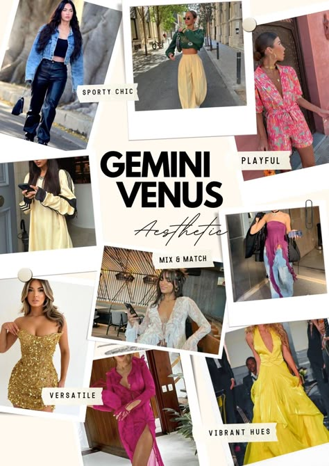 Gemini Fashion, Gemini Style, Venus Outfits, Coachella 2020, Venus Aesthetic, Astrology Fashion, Venus Sign, Venus In Gemini, Gemini Astrology