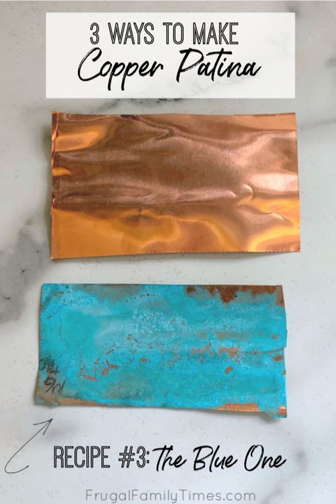 Blue Patina On Copper, Metal Patina Diy, Metal Patina Art, Patina Copper Diy, How To Patina Copper Diy, How To Oxidize Copper, Copper Leaf Art, Enamel On Copper, How To Patina Metal