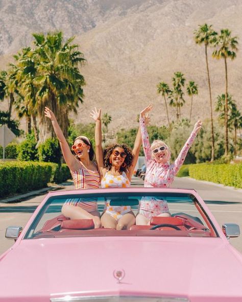 Lime Ricki on Instagram: "When you find out our Palm Springs collection is finally MARKED DOWN! 🎉 Yep, that’s right—all things Palm Springs are 25% OFF! Head to limericki.com quick because things are gonna go FAST 🌸🚗💨✨ In store & online. No code needed." Palm Springs Photoshoot, Palm Springs Fashion, Palm Springs Aesthetic, Almaty Kazakhstan, Desert Chic, Pink Desert, Palm Spring, Slim Aarons, Spring Photos