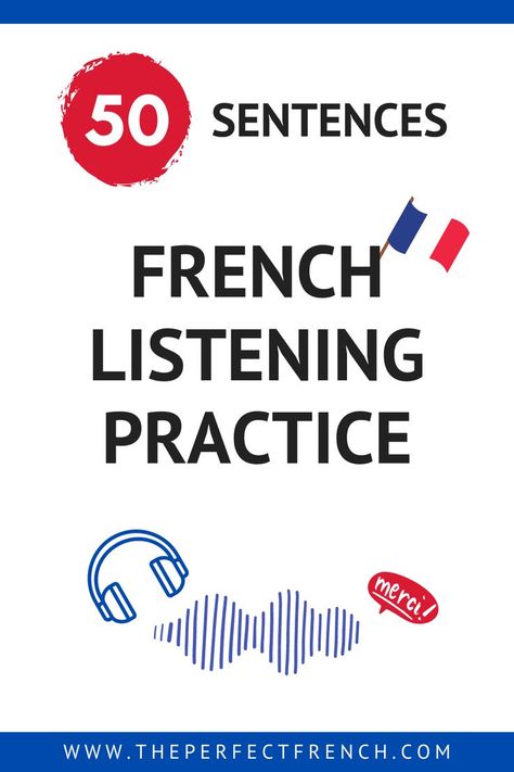 French Listening Activities, French Travel Phrases, French Prepositions, French Language Basics, Learn French Fast, French Sentences, Useful French Phrases, French Practice, Learn French Beginner