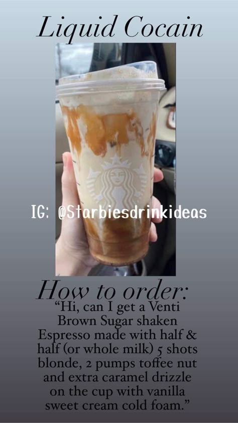 Starbucks Drink Menu, Drinks Starbucks, Starbucks Secret Menu Recipes, Cold Starbucks Drinks, Starbucks Drinks Diy, Secret Starbucks Recipes, Iced Starbucks Drinks, Coffee Recipes Starbucks, Special Drinks