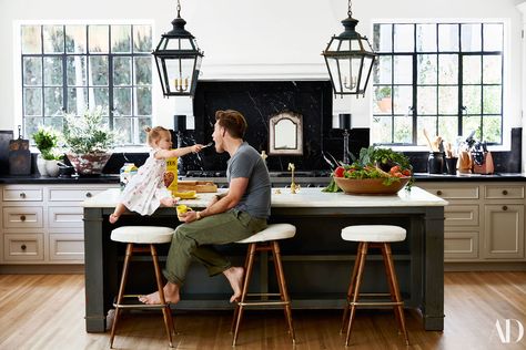 Nate Berkus and Jeremiah Brent Share Their Stunning L.A. Home and Hint Daughter Poppy May Soon Have a Sibling Nate And Jeremiah, Spanish Colonial Homes, Jeremiah Brent, Kitchen Theme, Traditional Interior Design, Classic Interior Design, Nate Berkus, Kitchen Themes, Unique Kitchen