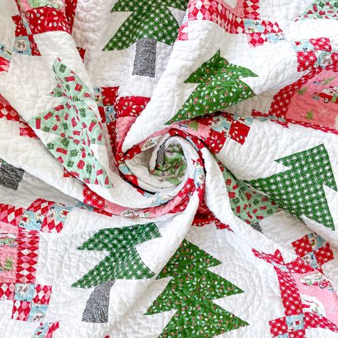 Fresh Cut Pines Quilt Pattern from the book Winter Wonderland: 12 Cozy Christmas Quilts | Fabric: Christmas Adventure by Beverly McCullough for Riley Blake Designs Adventure Quilt, Christmas Quilts, Fresh Cut, Riley Blake, Riley Blake Designs, Cozy Christmas, Beautiful Quilts, Quilt Inspiration, Quilt Pattern