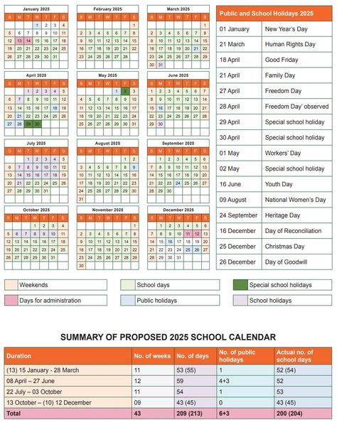 2025 school calendar – including 3 ‘special holidays’ – BusinessTech Accounting Basics, Human Rights Day, New Year Calendar, Interesting Pictures, Holiday List, School Calendar, Holiday Calendar, Calendar Printable, School Building