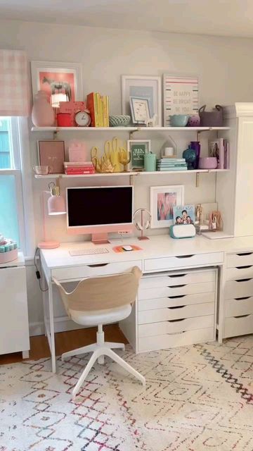 Office Craft Room Combo, Ikea Craft Room, Ikea Crafts, Up Craft, Sewing Room Design, Cozy Home Office, Organization Home, Dream Craft Room, Craft Room Design