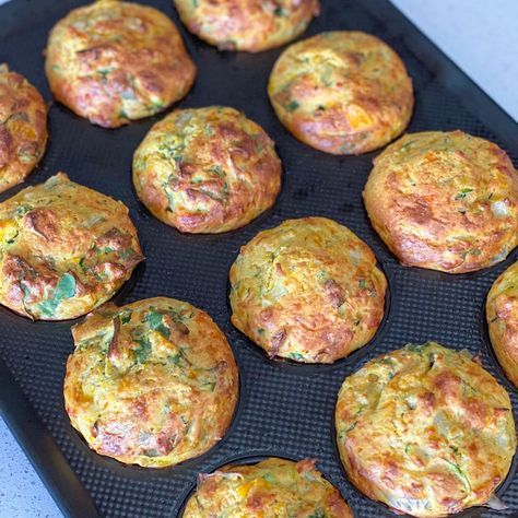 Pumpkin Spinach, Savoury Breakfast, Leftover Veggies, Eat More Veggies, Savory Breakfast Recipes, Easy Corn, Easy Breakfast Recipes, Savory Muffins, Corn Fritters