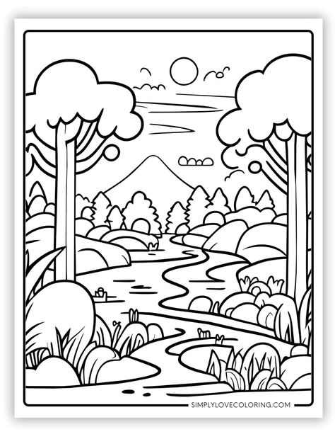 Free nature coloring pages are the perfect activity for homeschooling, classrooms, teachers, kids' activities, and educational activities. Nature Coloring Pages, Thanksgiving Coloring Book, Majestic Nature, Coloring Pages Nature, Cupcake Coloring Pages, Mermaid Coloring Book, Garden Coloring Pages, Breathtaking Nature, Adults Coloring