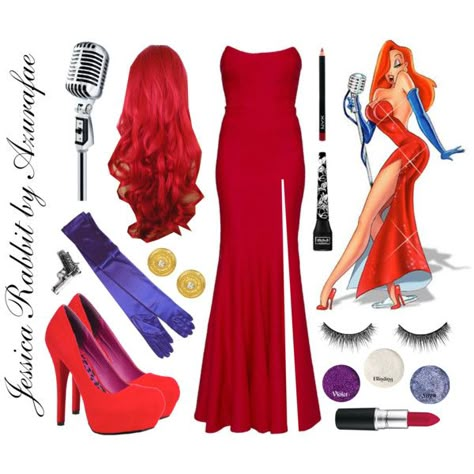 Jessica Rabbit Costume Idea... My husband would DIE if I went as Jessica Rabbit for Halloween! ❤ Jessica Rabbit Halloween, Jessica Rabbit Costume, Rabbit Outfit, Rabbit Diy, Rabbit Halloween, Who Framed Roger Rabbit, Halloween Idea, Rabbit Costume, Hallowen Costume