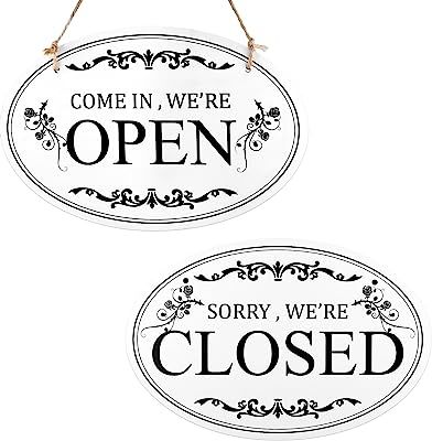 Store Hours Sign, Business Hours Sign, Open & Closed Signs, Closed Sign, Closed Signs, Beach Wood, Open Signs, Tabletop Signs, Kitchen Humor