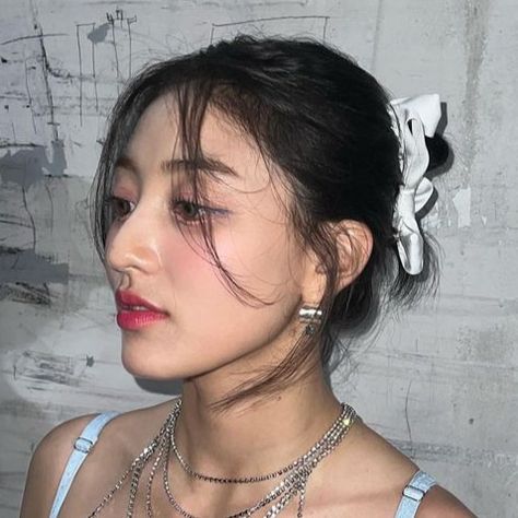 Jihyo Icons, Twice Jihyo, Choker Necklace, Nose Ring, Hoop Earrings