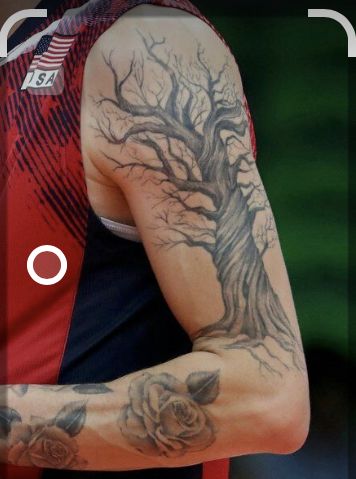 Tree Arm Sleeve Tattoo, Christian Arm Tattoo, Ethan Tattoo, Teddy Tattoo, Native American Tattoo Designs, Tree Tattoo Arm, Tattoo Baby, Matt Anderson, Nature Tattoo Sleeve