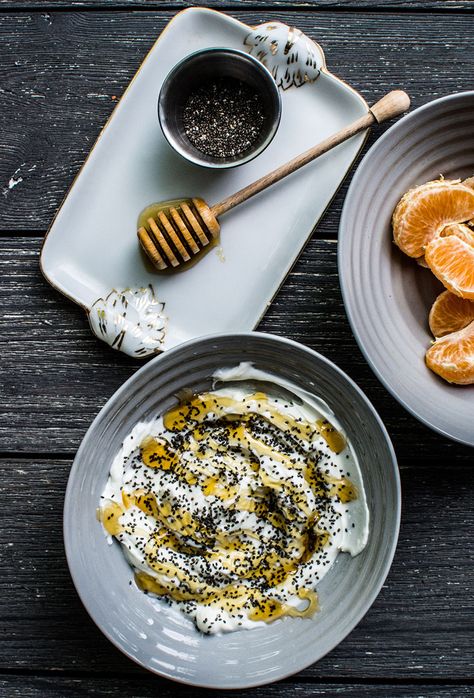 Greek Yogurt, Honey and Chia Seeds Yogurt With Honey, Beautiful Meals, Greek Yogurt Honey, Pancakes Protein, Yogurt Honey, Diet Breakfast Recipes, Healthy Recipe Videos, Kitchen Recipe, Healthy Oatmeal