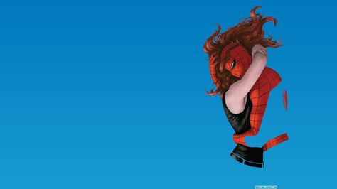 Spider Man, Peter Parker, Mary Jane Watson, Artwork Wallpapers HD ... Spiderman And Mj, Paolo Rivera, Mary Jane Spiderman, Spiderman Cartoon, Dc Comics Wallpaper, Wallpaper Dekstop, Marvel Wallpaper, Comic Book Covers, Spiderman Art